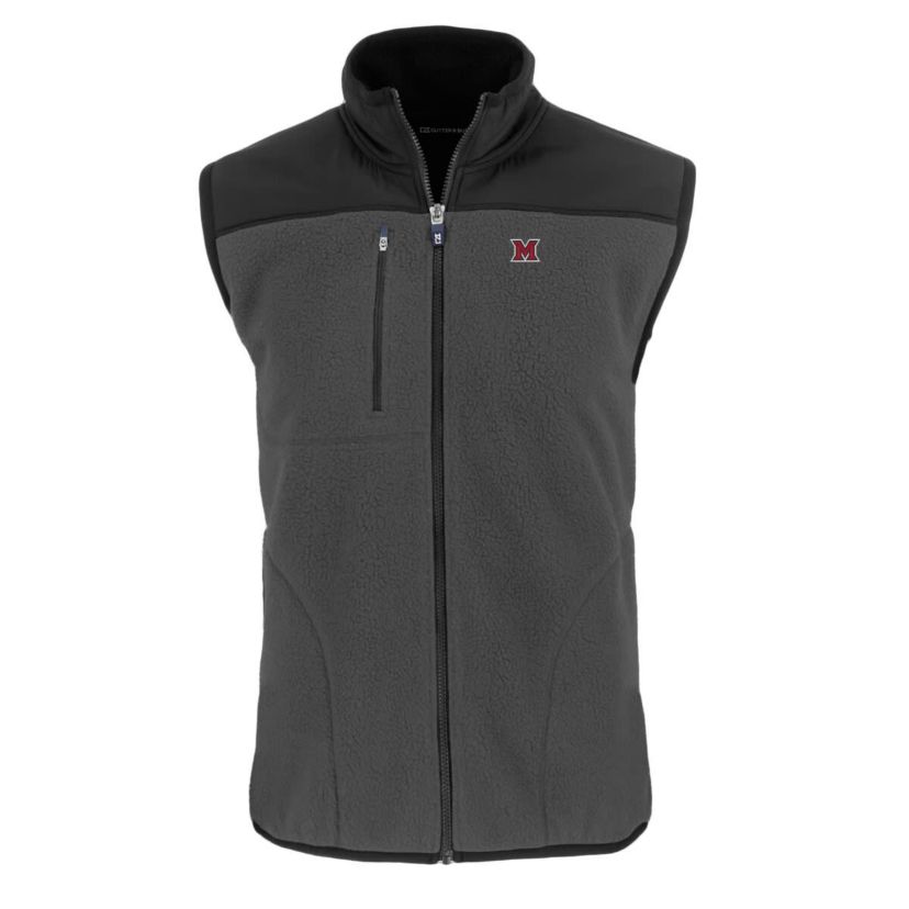 Miami (OH) RedHawks NCAA Miami University RedHawks Cascade Eco Sherpa Fleece Full-Zip Vest
