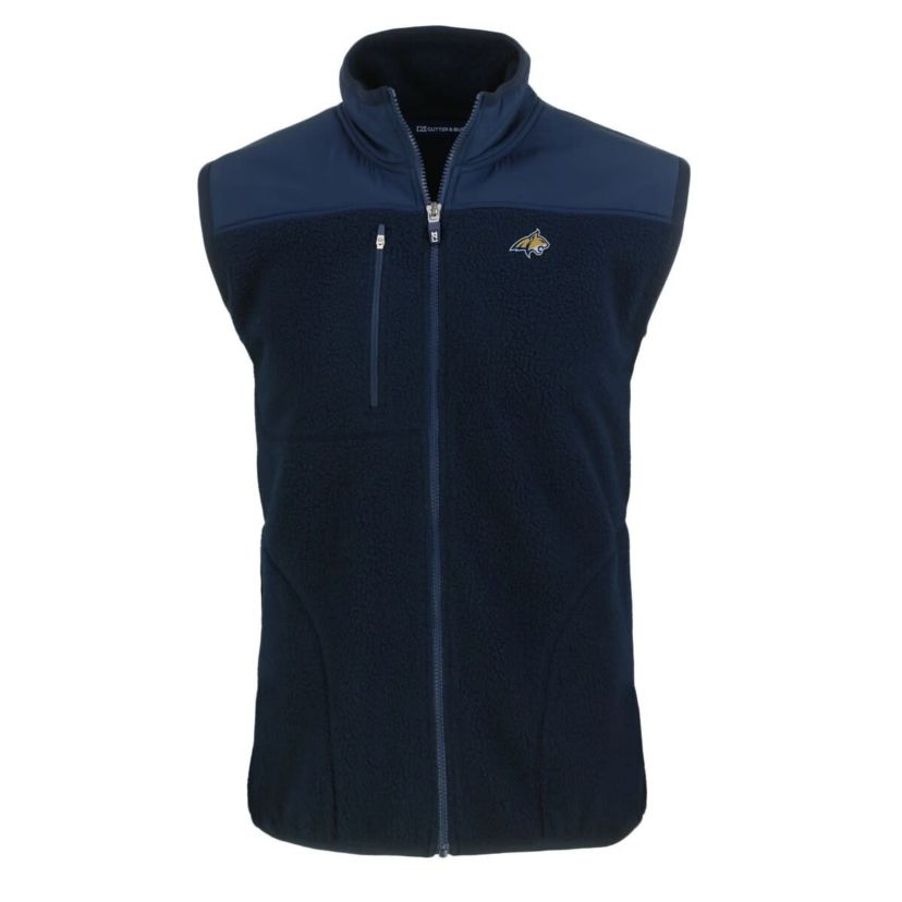 NCAA Montana State Bobcats Cascade Eco Sherpa Fleece Full-Zip Vest