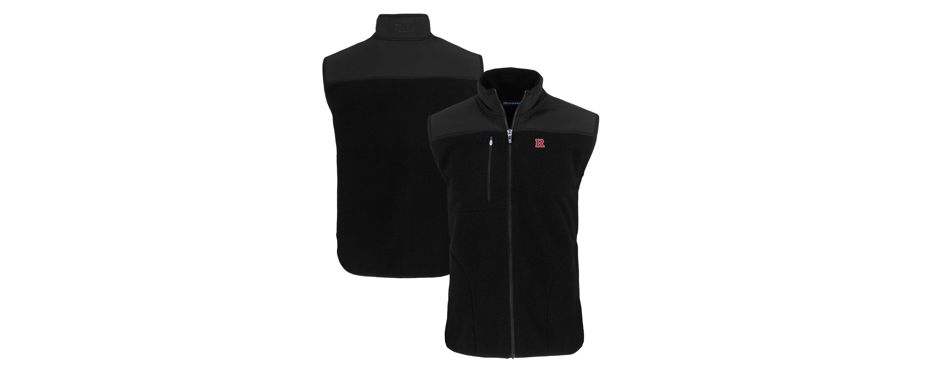 Rutgers Scarlet Knights NCAA Rutgers Knights Cascade Eco Sherpa Fleece Full-Zip Vest