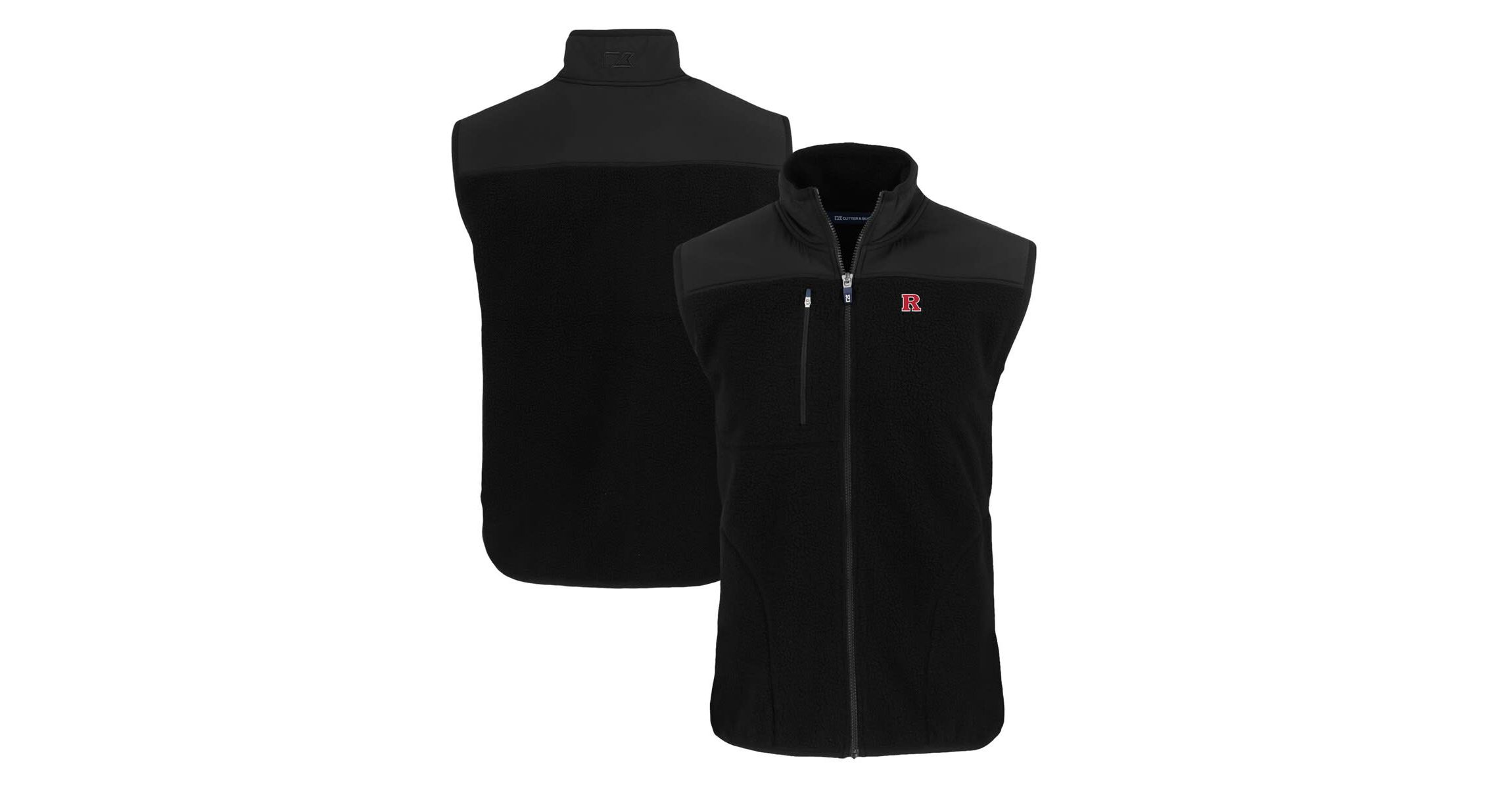 Rutgers Scarlet Knights NCAA Rutgers Knights Cascade Eco Sherpa Fleece Full-Zip Vest