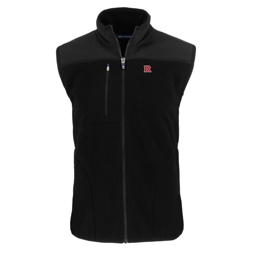 Rutgers Scarlet Knights NCAA Rutgers Knights Cascade Eco Sherpa Fleece Full-Zip Vest