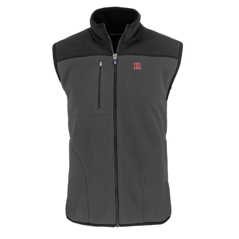 Rutgers Scarlet Knights NCAA Rutgers Knights Cascade Eco Sherpa Fleece Full-Zip Vest