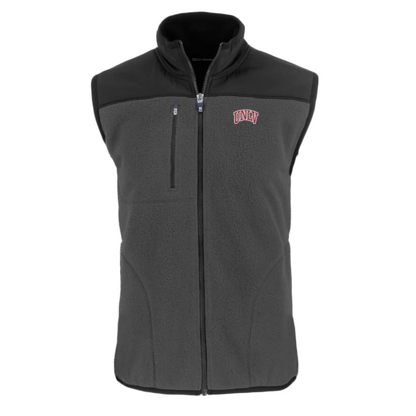 NCAA UNLV Rebels Cascade Eco Sherpa Fleece Full-Zip Vest