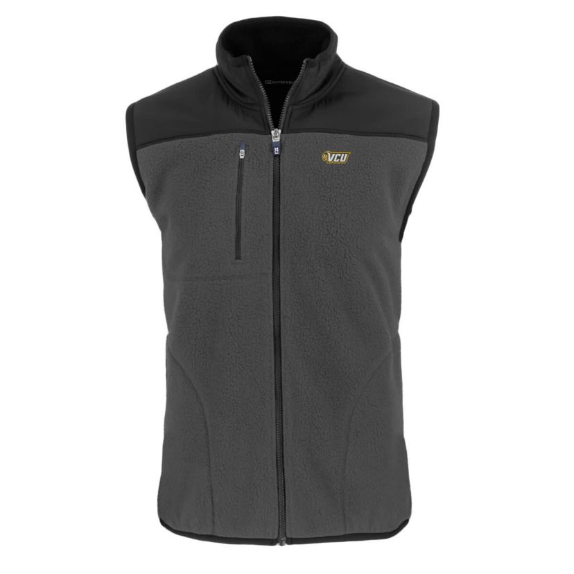 NCAA VCU Rams Cascade Eco Sherpa Fleece Full-Zip Vest