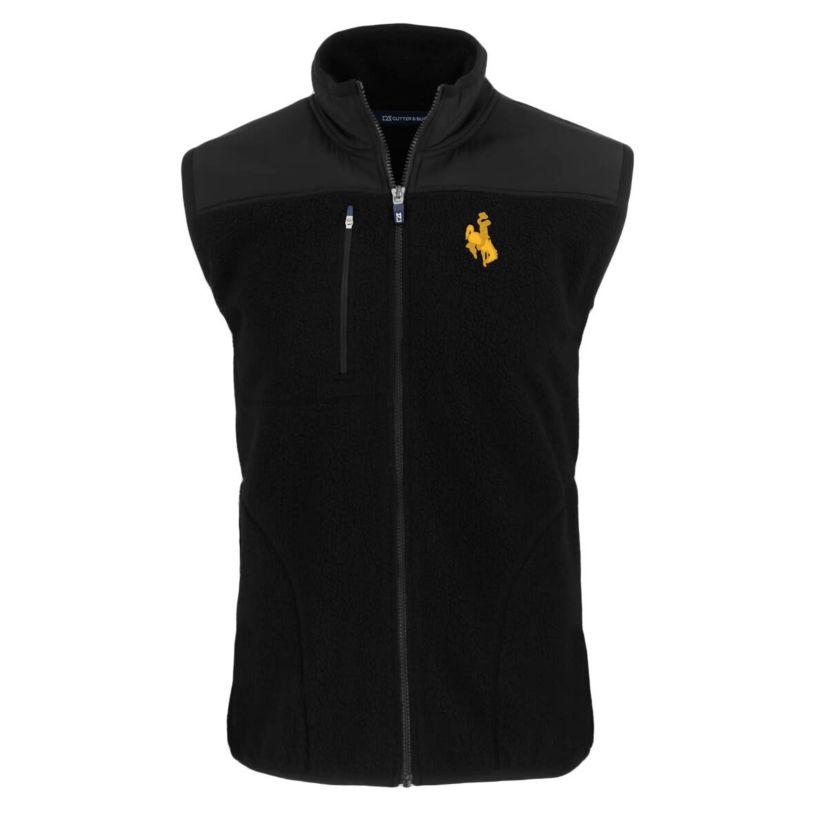NCAA Wyoming Cowboys Cascade Eco Sherpa Fleece Full-Zip Vest