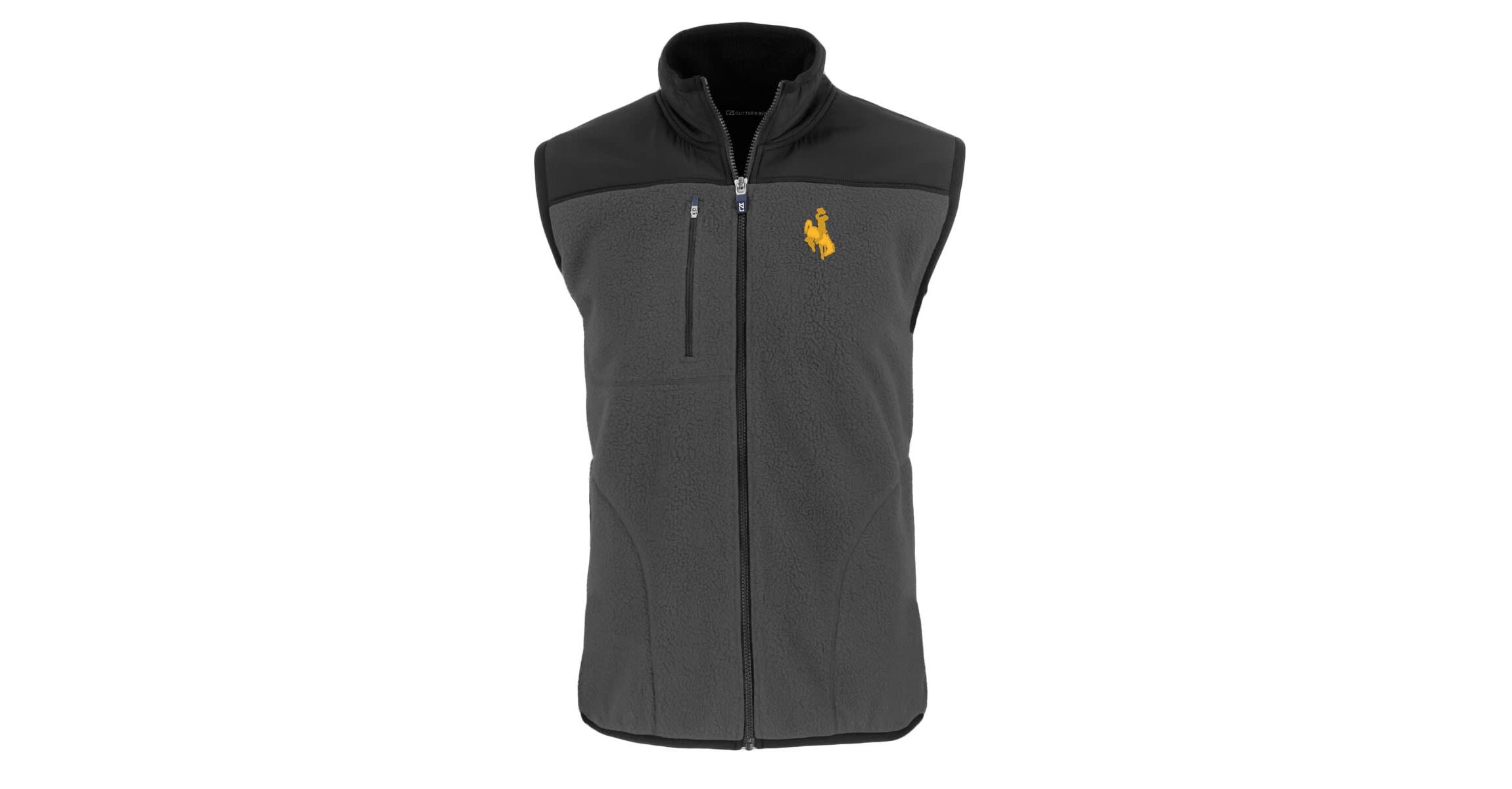 NCAA Wyoming Cowboys Cascade Eco Sherpa Fleece Full-Zip Vest
