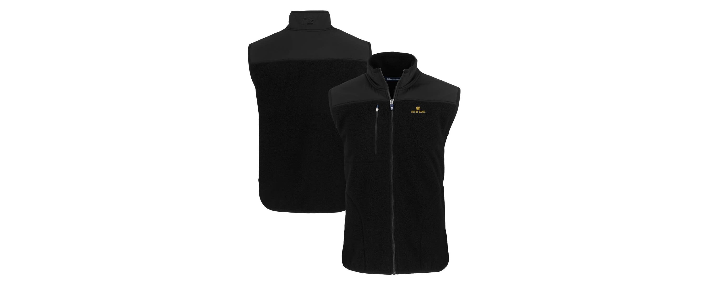 NCAA Notre Dame Fighting Irish Cascade Eco Sherpa Fleece Full-Zip Vest