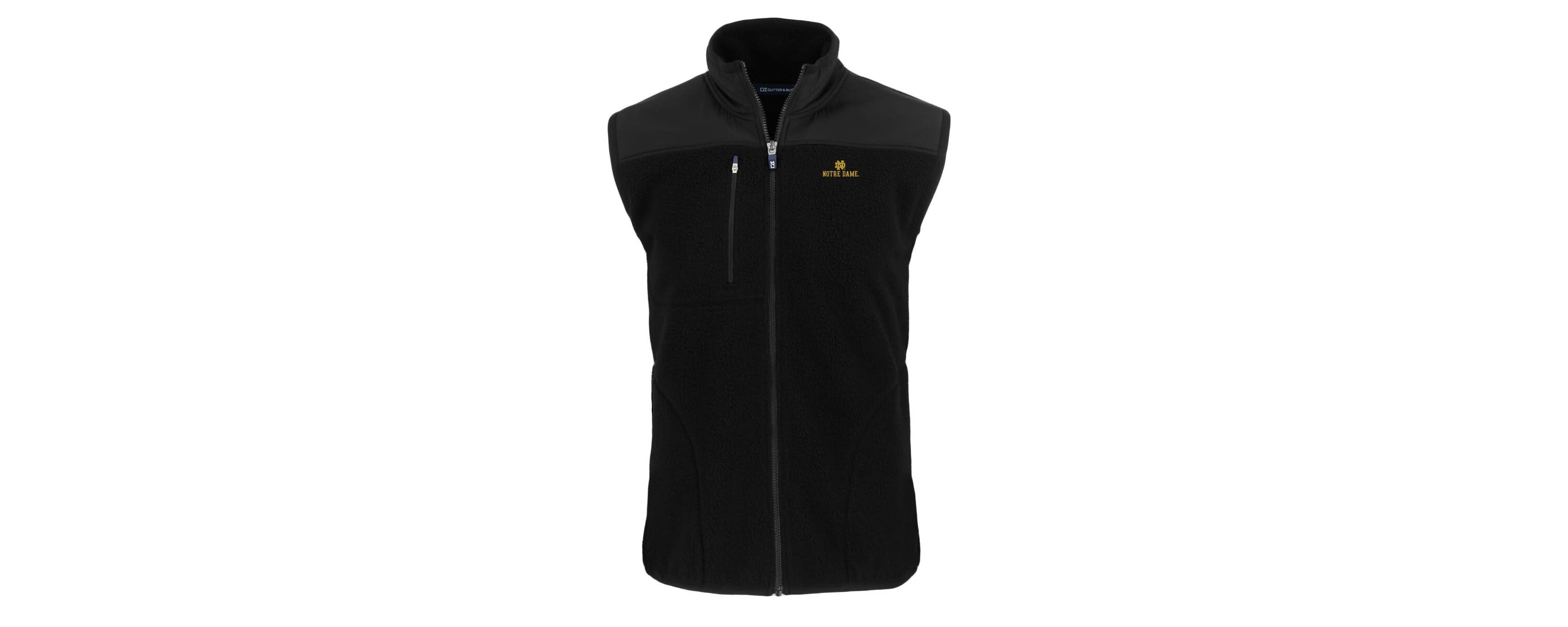 NCAA Notre Dame Fighting Irish Cascade Eco Sherpa Fleece Full-Zip Vest