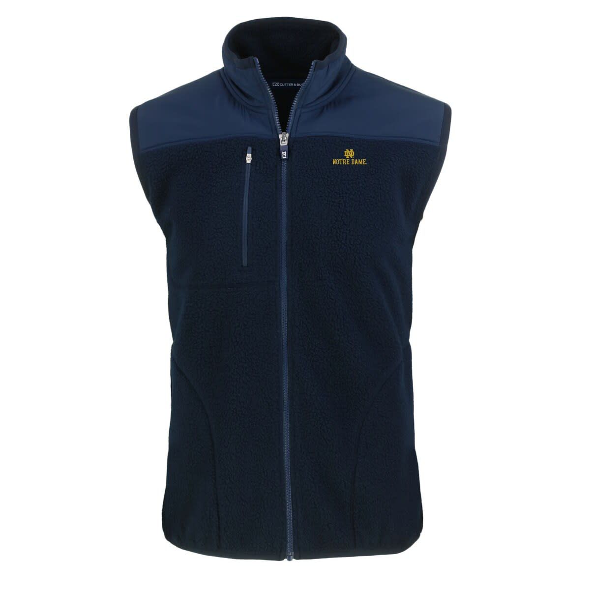 NCAA Notre Dame Fighting Irish Cascade Eco Sherpa Fleece Full-Zip Vest