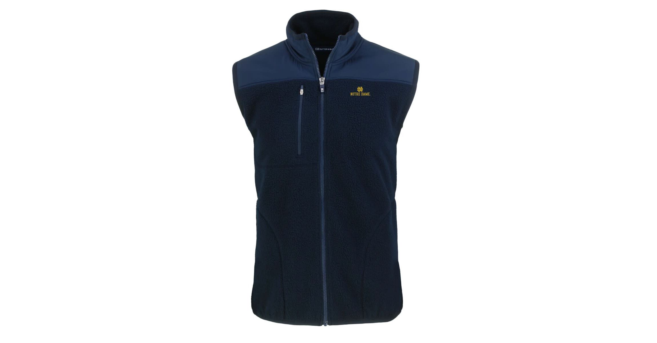 NCAA Notre Dame Fighting Irish Cascade Eco Sherpa Fleece Full-Zip Vest