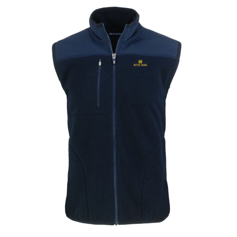 NCAA Notre Dame Fighting Irish Cascade Eco Sherpa Fleece Full-Zip Vest