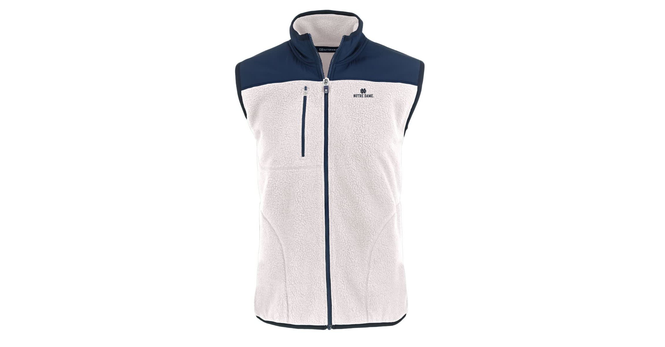 NCAA Notre Dame Fighting Irish Cascade Eco Sherpa Fleece Full-Zip Vest