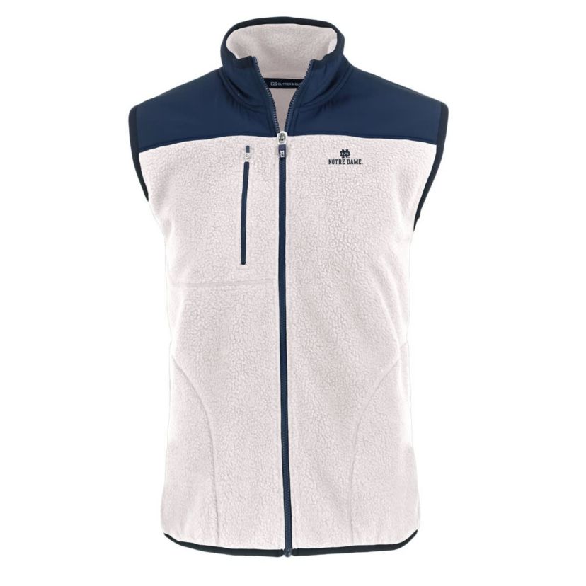 NCAA Notre Dame Fighting Irish Cascade Eco Sherpa Fleece Full-Zip Vest