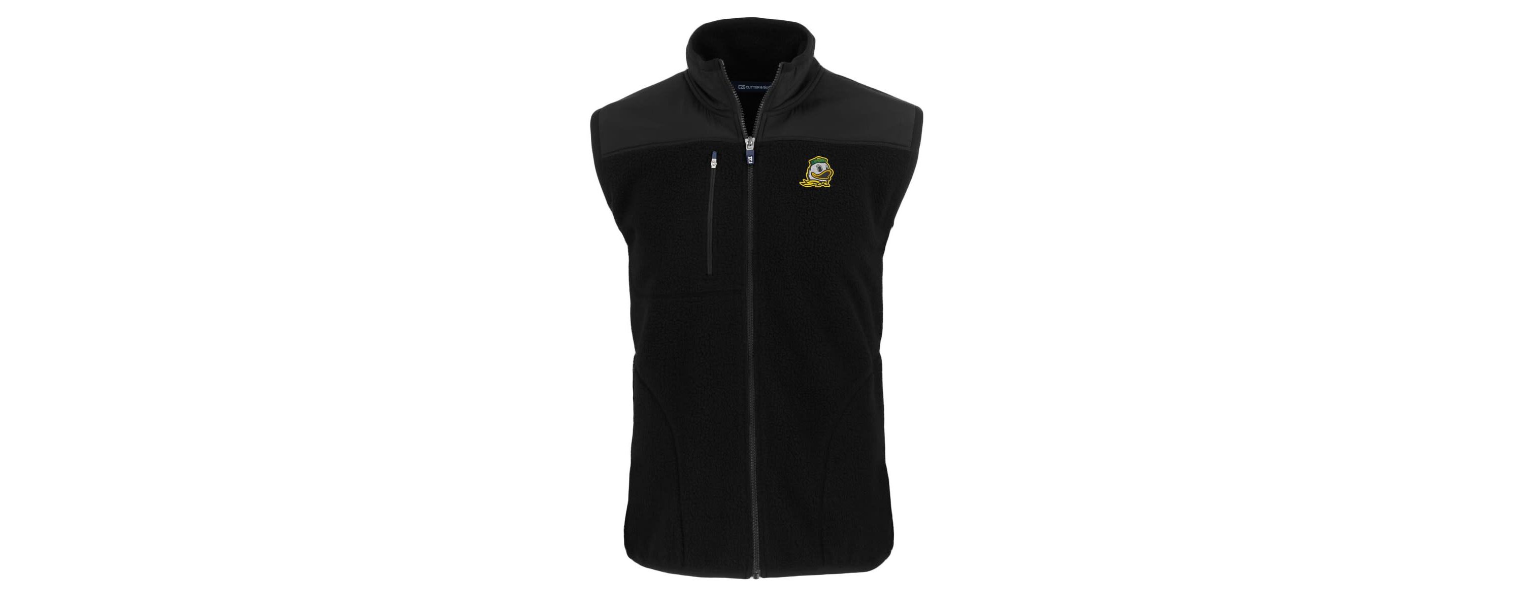 NCAA Oregon Ducks Cascade Eco Sherpa Fleece Full-Zip Vest
