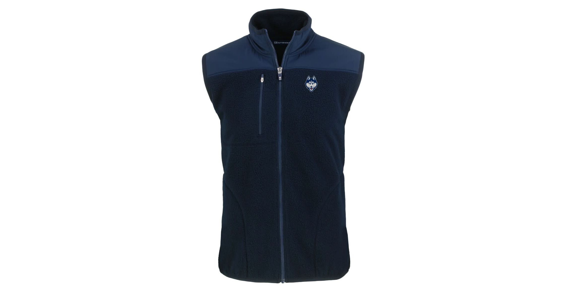 Connecticut Huskies NCAA UConn Huskies Cascade Eco Sherpa Fleece Full-Zip Vest