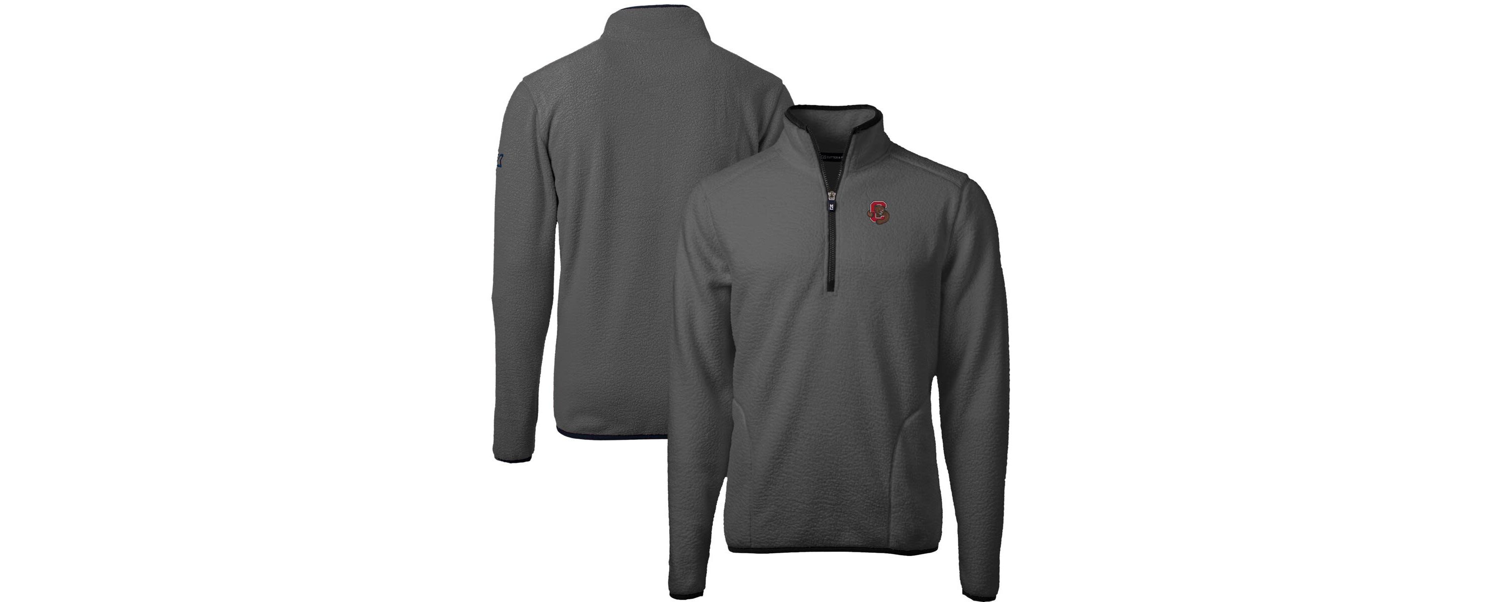 Cornell Big Red NCAA Cornell Big Cascade Eco Sherpa Fleece Quarter-Zip Pullover Jacket