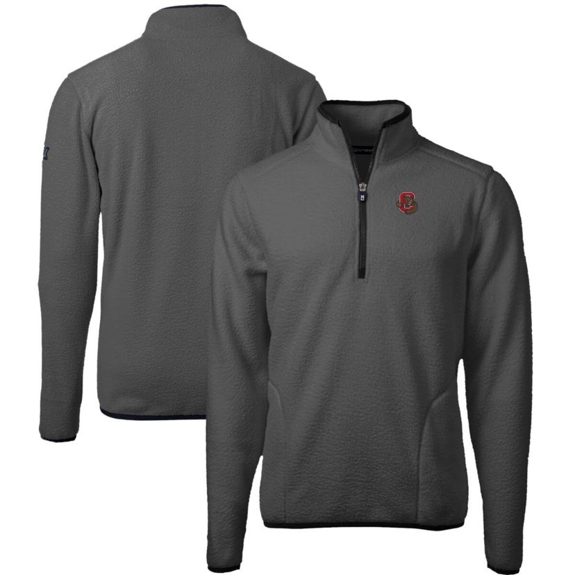 Cornell Big Red NCAA Cornell Big Cascade Eco Sherpa Fleece Quarter-Zip Pullover Jacket