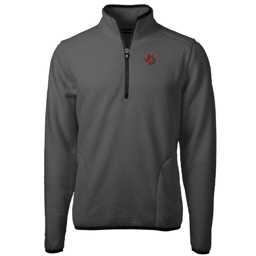 Cornell Big Red NCAA Cornell Big Cascade Eco Sherpa Fleece Quarter-Zip Pullover Jacket