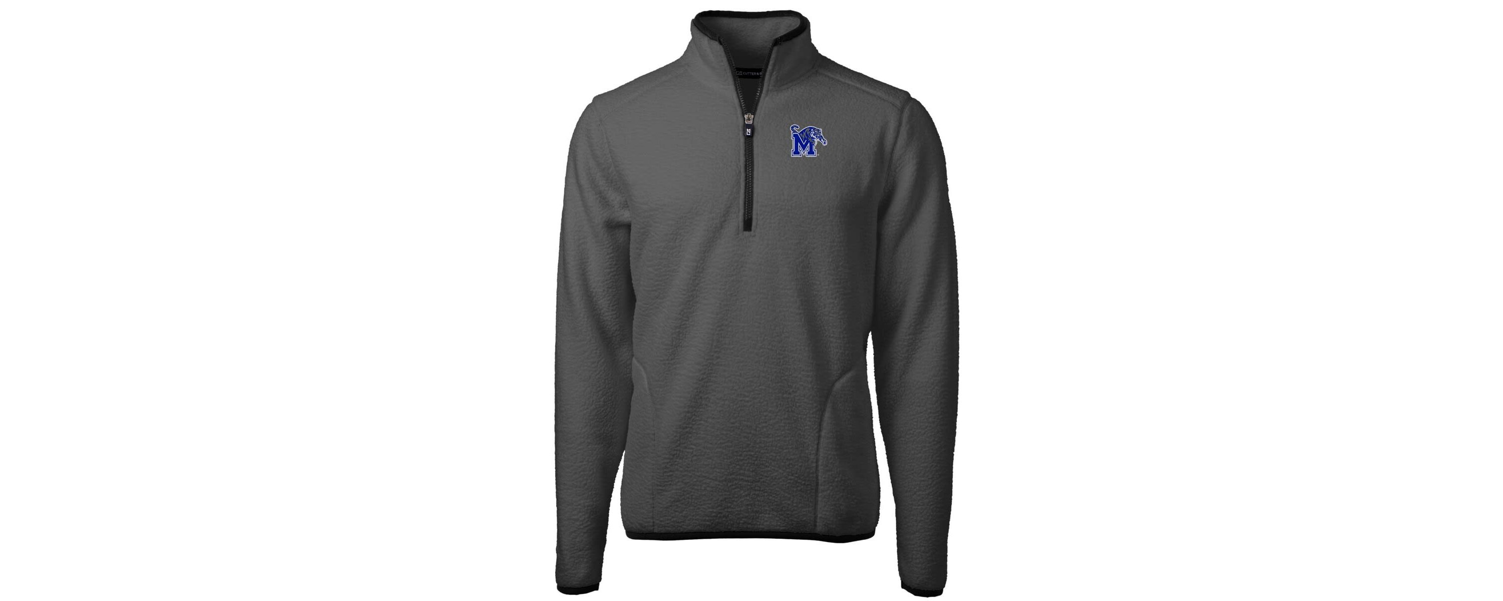 NCAA Memphis Tigers Cascade Eco Sherpa Fleece Quarter-Zip Pullover Jacket