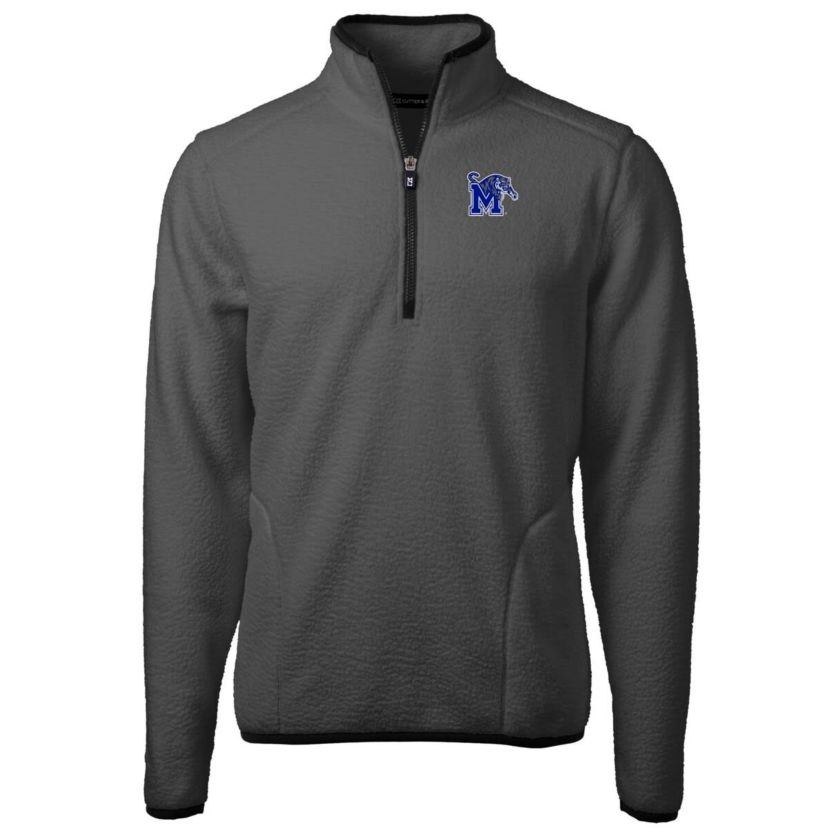NCAA Memphis Tigers Cascade Eco Sherpa Fleece Quarter-Zip Pullover Jacket