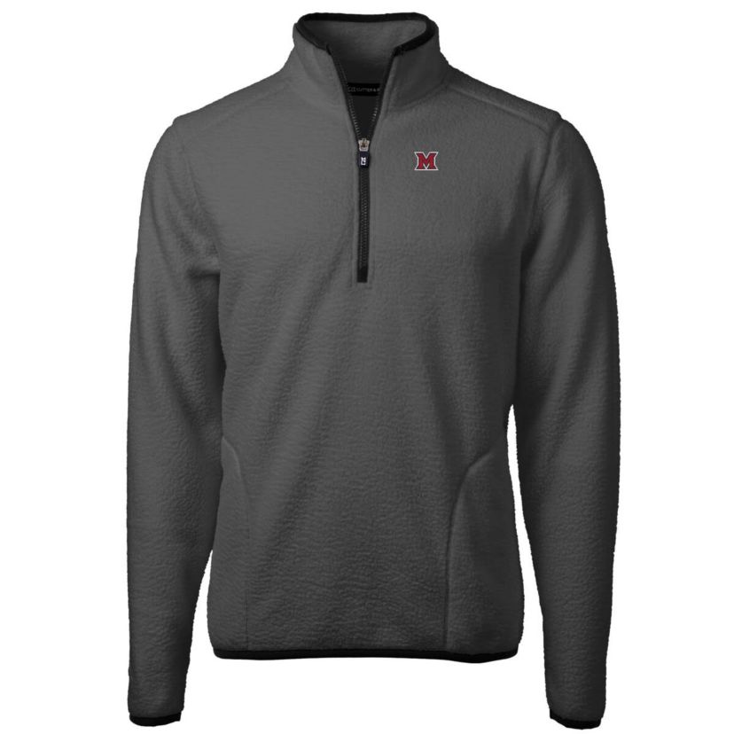 Miami (OH) RedHawks NCAA Miami University RedHawks Cascade Eco Sherpa Fleece Quarter-Zip Pullover Jacket