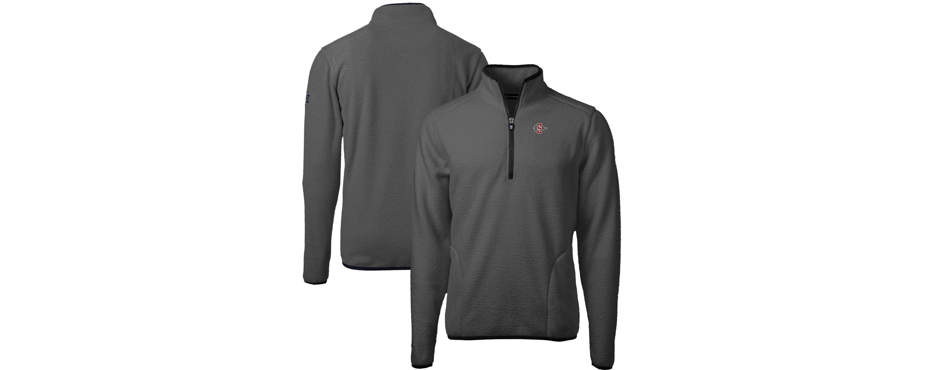 NCAA San Diego State Aztecs Cascade Eco Sherpa Fleece Quarter-Zip Pullover Jacket