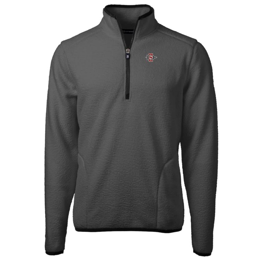 NCAA San Diego State Aztecs Cascade Eco Sherpa Fleece Quarter-Zip Pullover Jacket