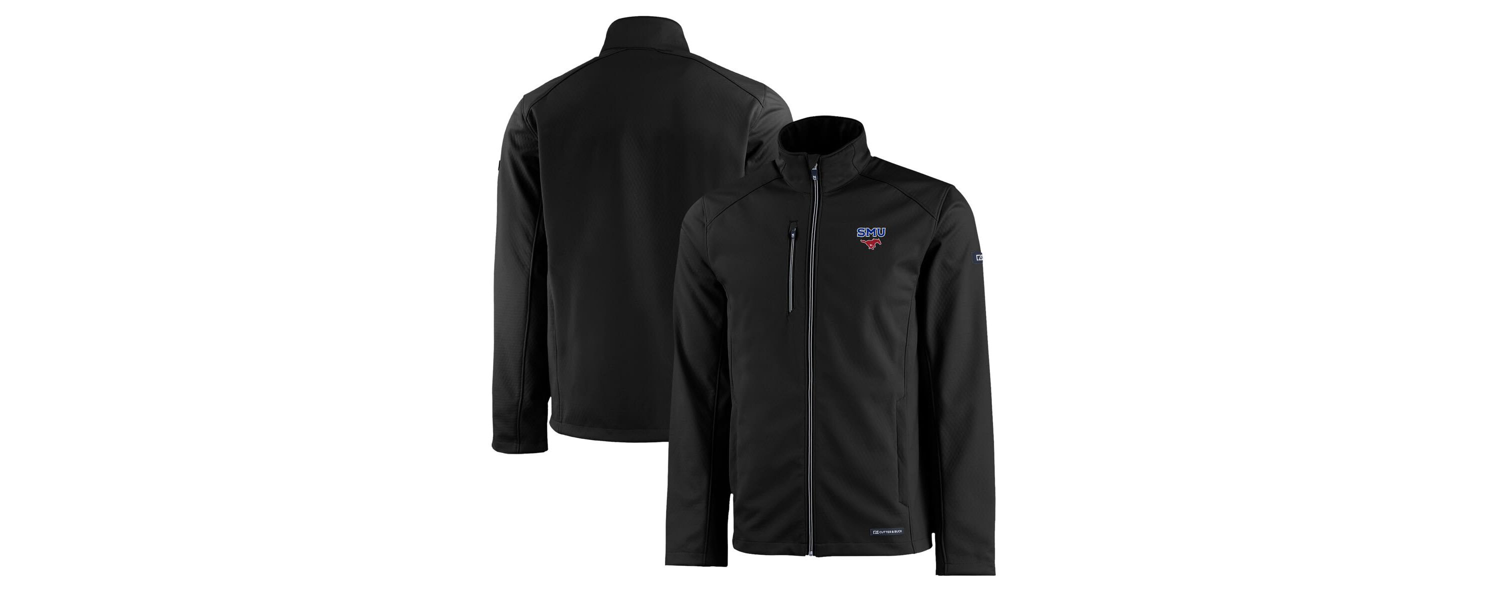 NCAA SMU Mustangs Evoke Eco Softshell Recycled Full-Zip Jacket