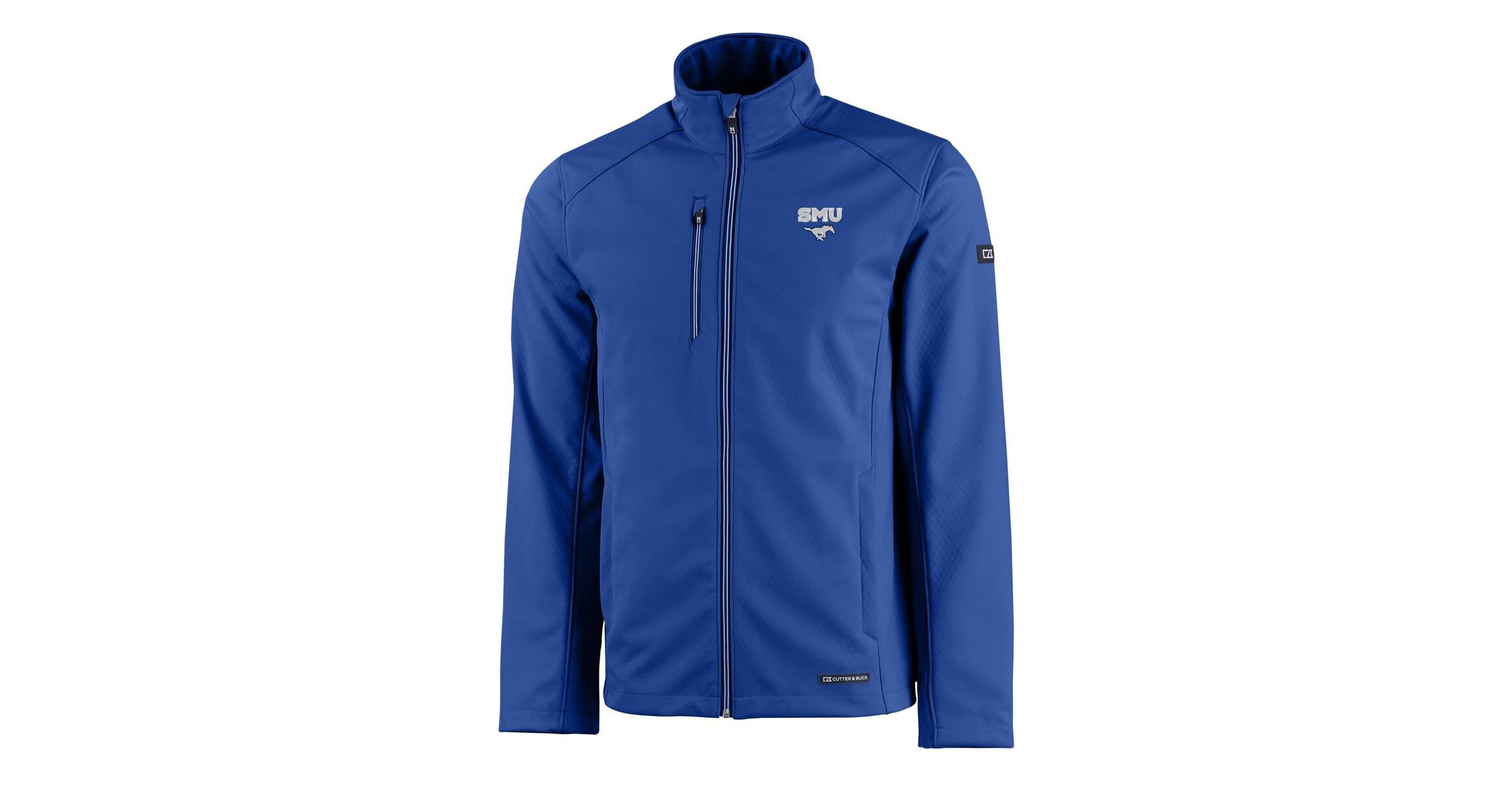 NCAA SMU Mustangs Evoke Eco Softshell Recycled Full-Zip Jacket
