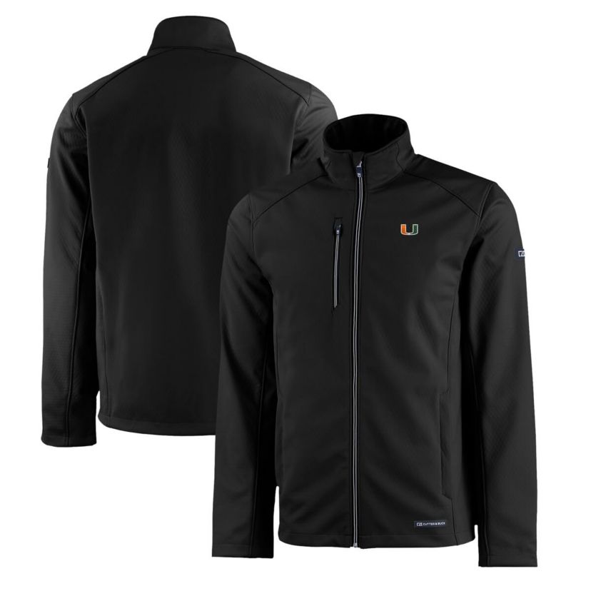Miami (FL) Hurricanes NCAA Miami Hurricanes Evoke Eco Softshell Recycled Full-Zip Jacket