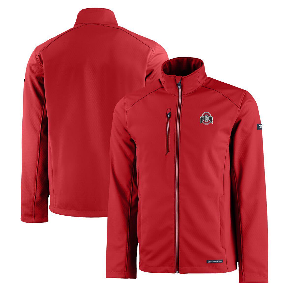 NCAA Ohio State Buckeyes Primary Logo Evoke Eco Softshell Recycled Full-Zip Jacket