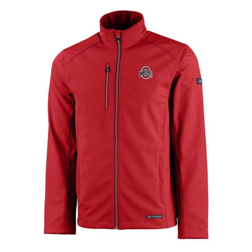 NCAA Ohio State Buckeyes Primary Logo Evoke Eco Softshell Recycled Full-Zip Jacket