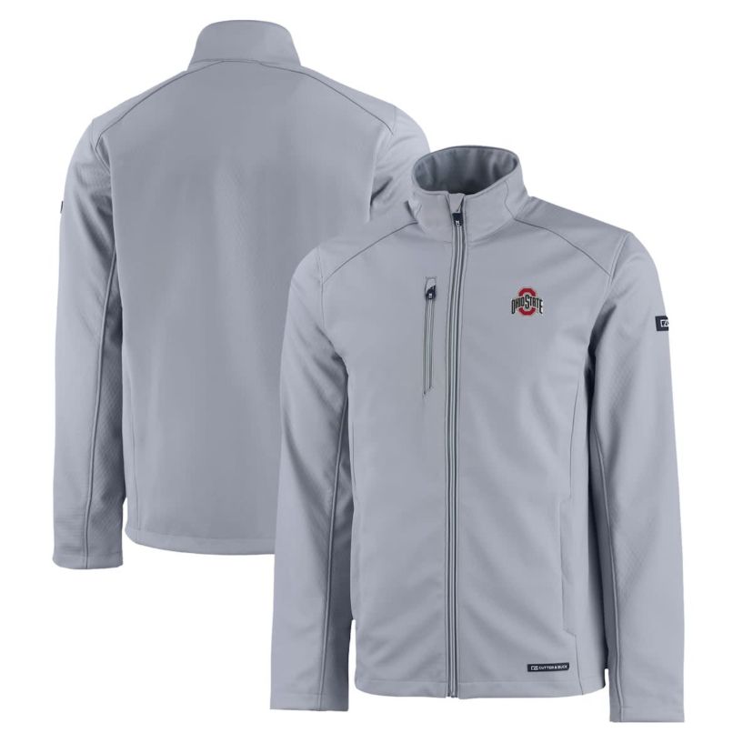 NCAA Ohio State Buckeyes Primary Logo Evoke Eco Softshell Recycled Full-Zip Jacket