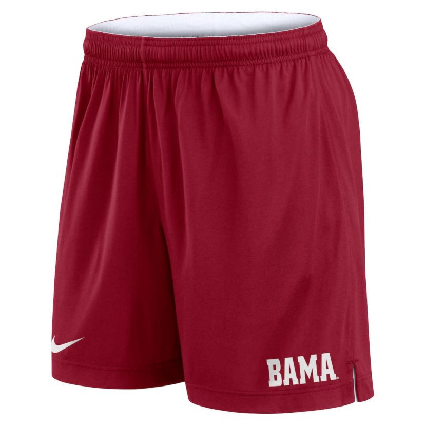 Alabama Crimson Tide NCAA Nike White/Crimson Alabama Tide Primetime Reversible Performance Shorts