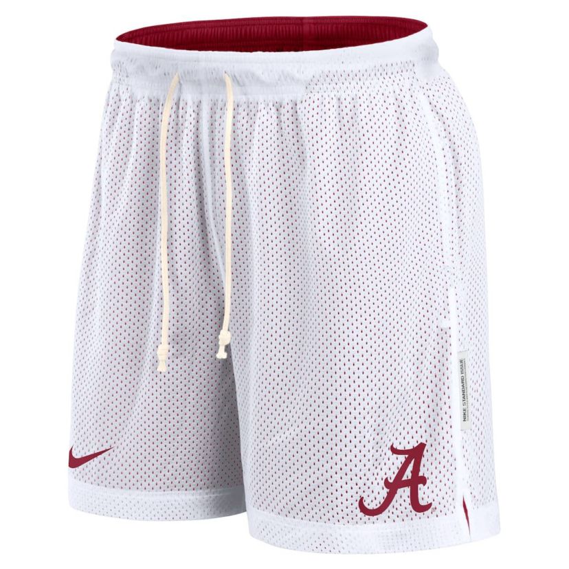 Alabama Crimson Tide NCAA Nike White/Crimson Alabama Tide Primetime Reversible Performance Shorts