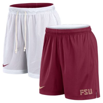 Men's NCAA Nike White/Garnet Florida State Seminoles Primetime Reversible Performance Shorts