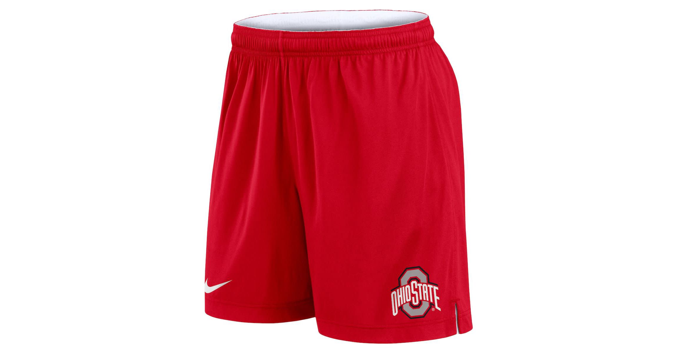 NCAA Nike White/Scarlet Ohio State Buckeyes Primetime Reversible Performance Shorts