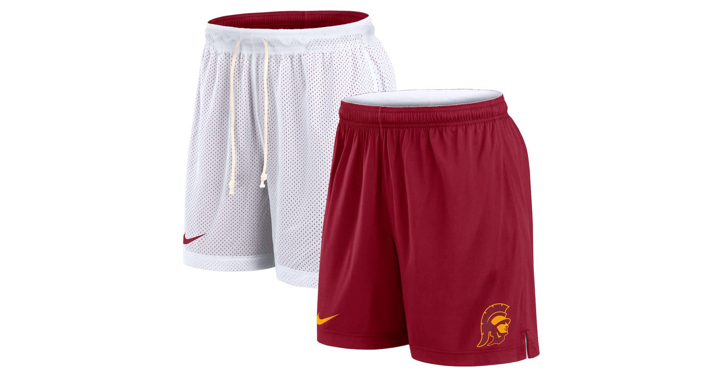 NCAA Nike White/Cardinal USC Trojans Primetime Reversible Performance Shorts
