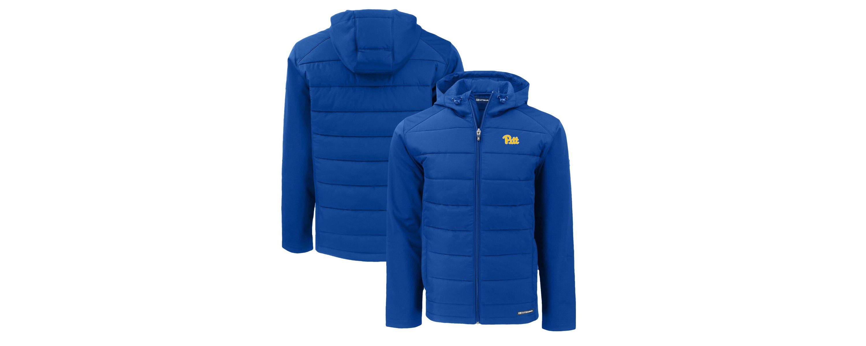 NCAA Pitt Panthers Evoke Hybrid Eco Softshell Recycled Full-Zip Hoodie