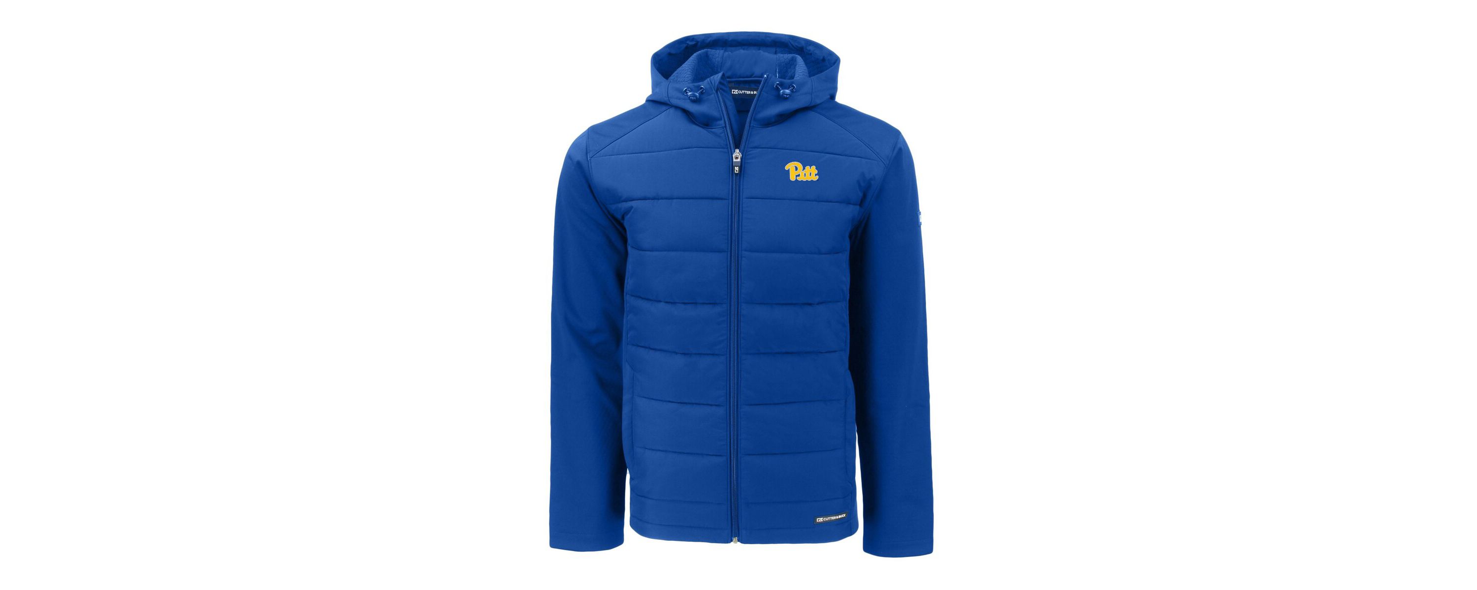 NCAA Pitt Panthers Evoke Hybrid Eco Softshell Recycled Full-Zip Hoodie