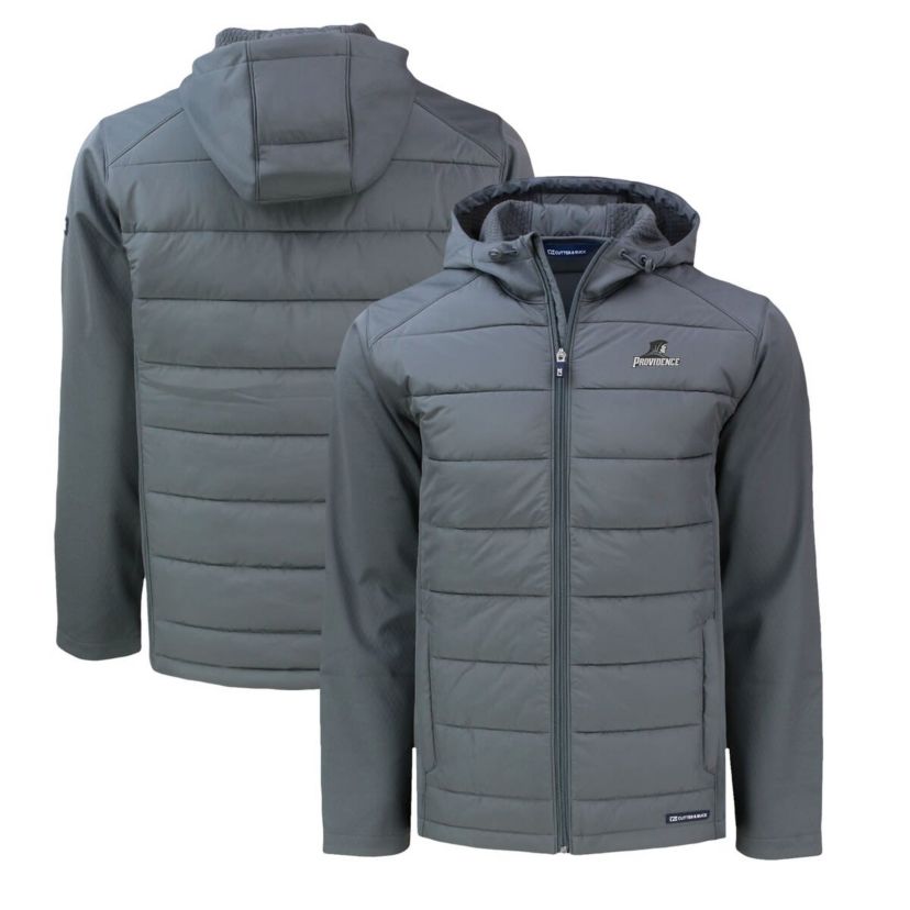 NCAA Providence Friars Evoke Hybrid Eco Softshell Recycled Full-Zip Hoodie