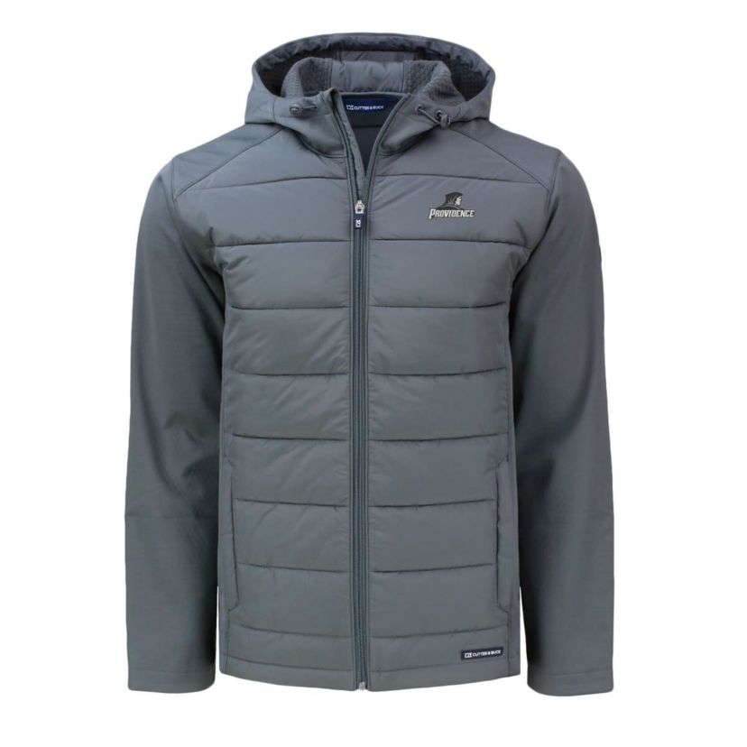 NCAA Providence Friars Evoke Hybrid Eco Softshell Recycled Full-Zip Hoodie