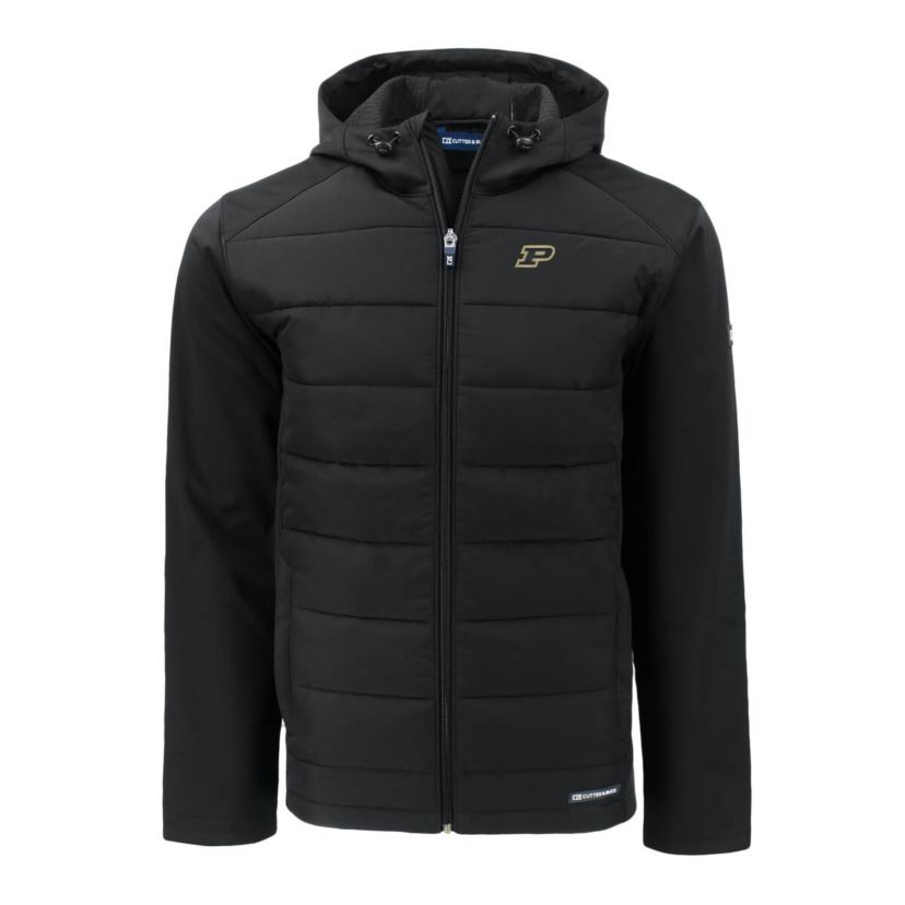 NCAA Purdue Boilermakers Evoke Hybrid Eco Softshell Recycled Full-Zip Hoodie