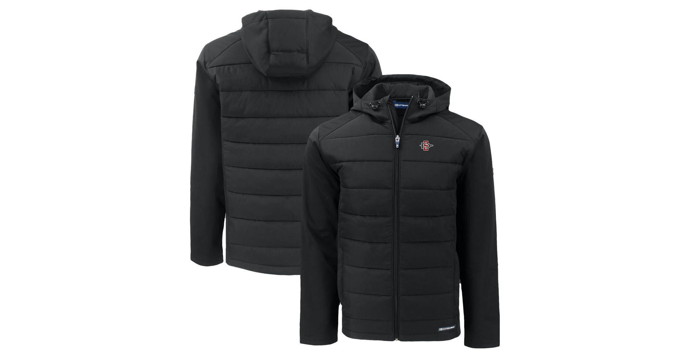 NCAA San Diego State Aztecs Evoke Hybrid Eco Softshell Recycled Full-Zip Hoodie