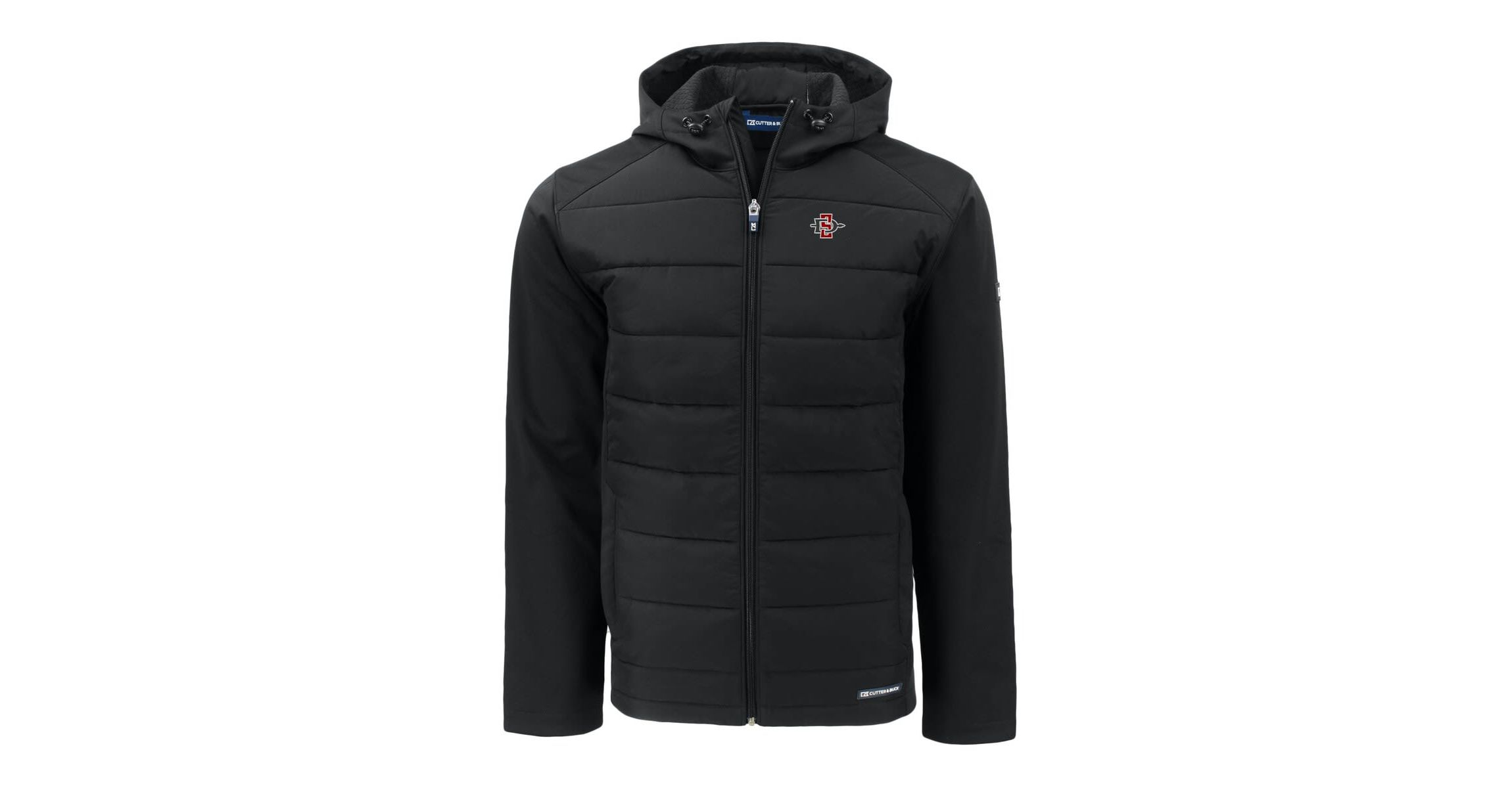 NCAA San Diego State Aztecs Evoke Hybrid Eco Softshell Recycled Full-Zip Hoodie