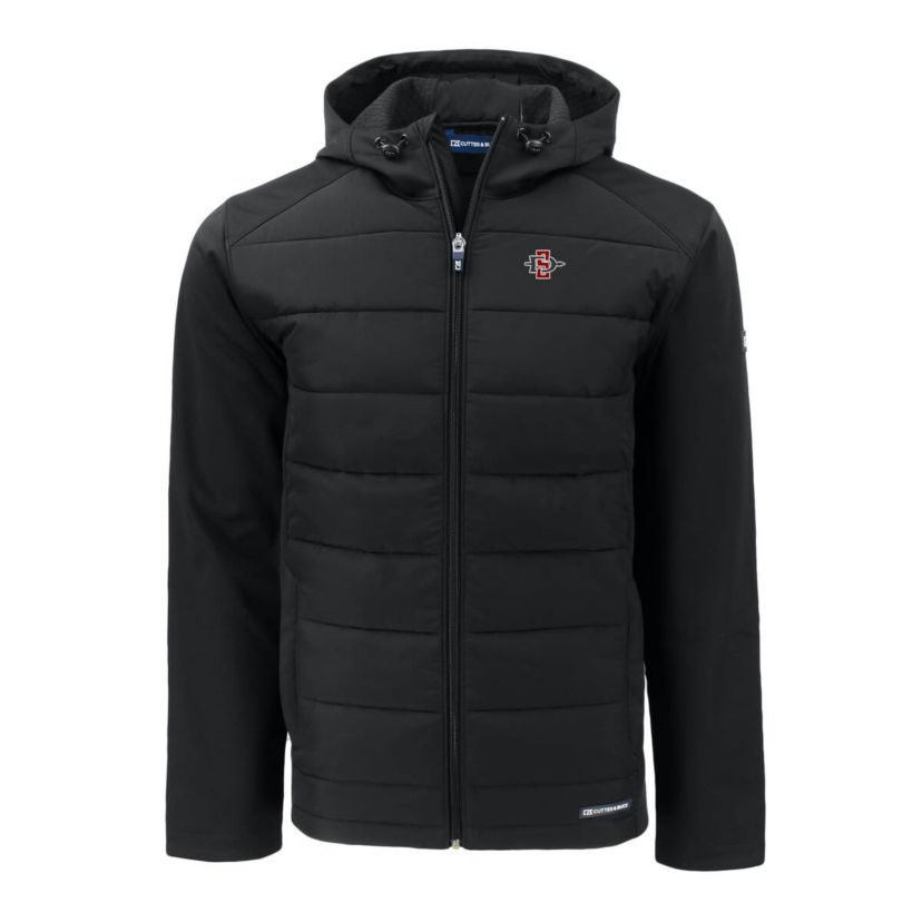 NCAA San Diego State Aztecs Evoke Hybrid Eco Softshell Recycled Full-Zip Hoodie