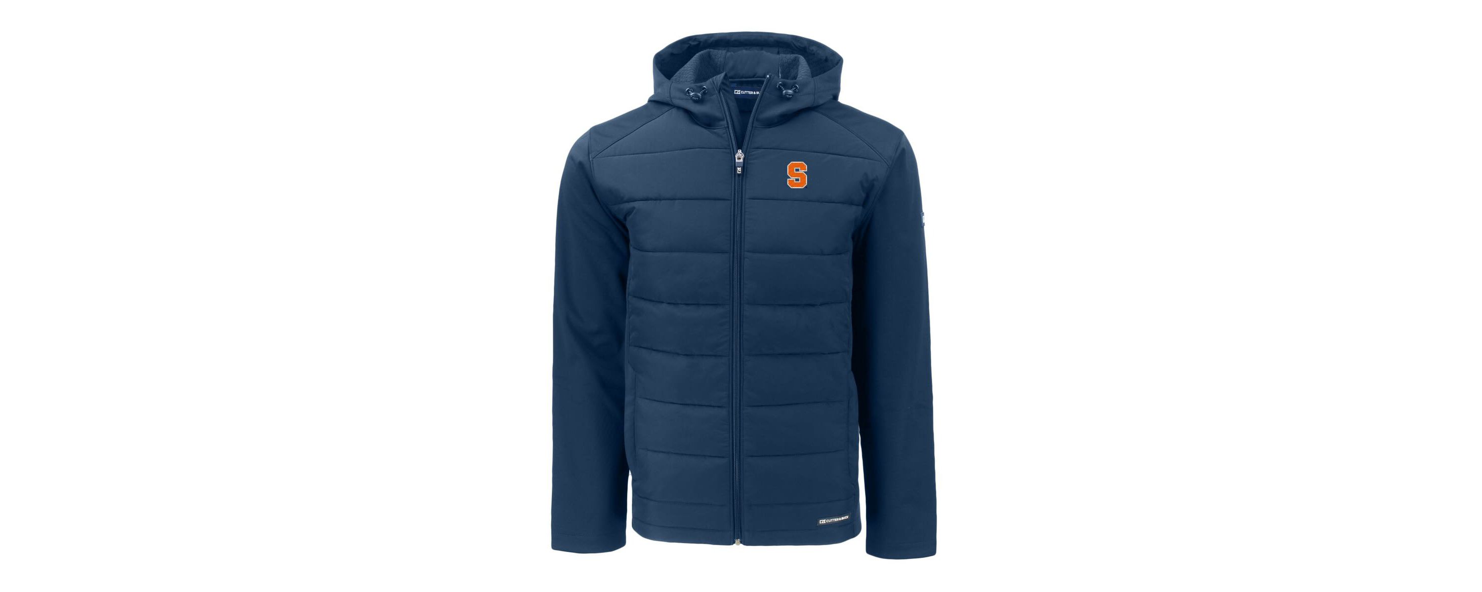 Syracuse Orange NCAA Syracuse Evoke Hybrid Eco Softshell Recycled Full-Zip Hoodie