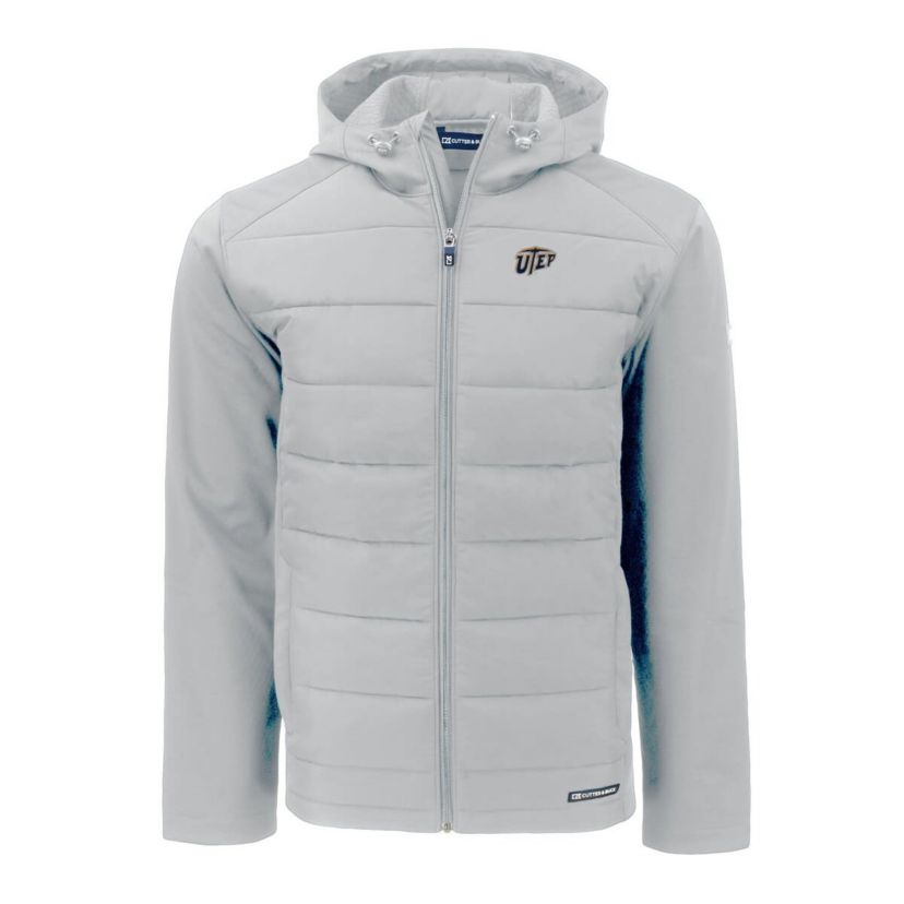 NCAA UTEP Miners Evoke Hybrid Eco Softshell Recycled Full-Zip Hoodie