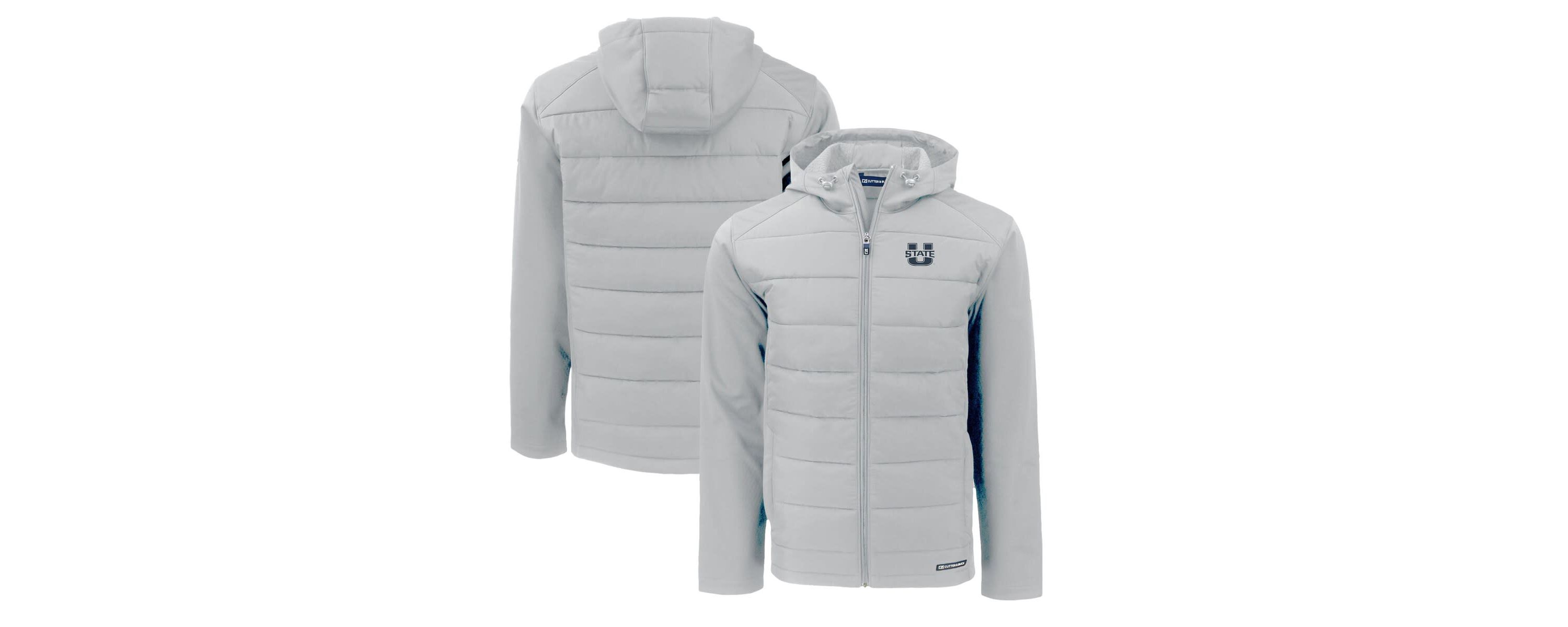 NCAA Utah State Aggies Evoke Hybrid Eco Softshell Recycled Full-Zip Hoodie