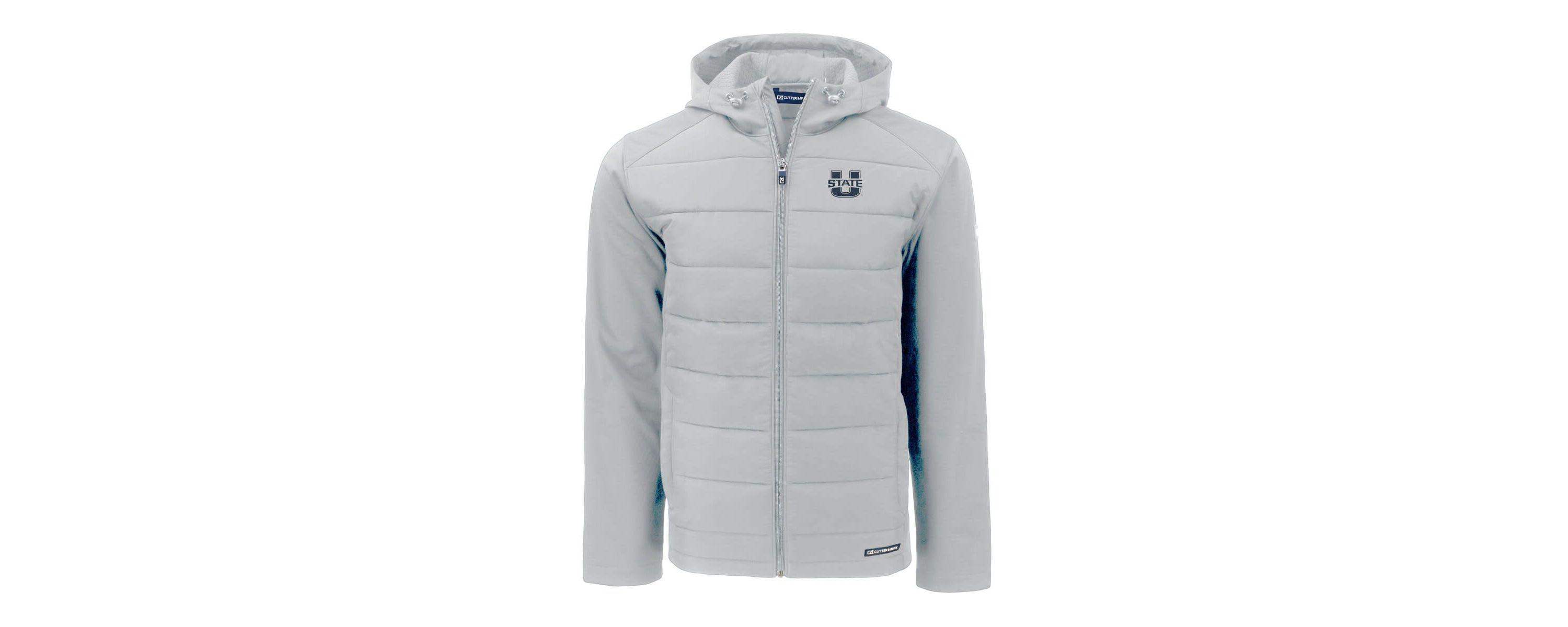 NCAA Utah State Aggies Evoke Hybrid Eco Softshell Recycled Full-Zip Hoodie